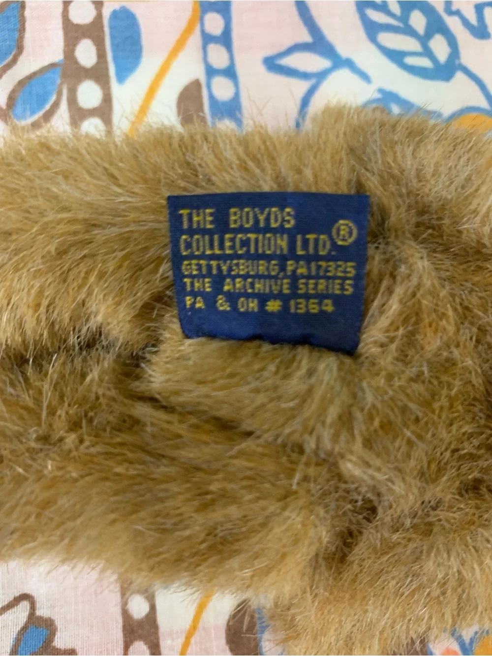 Vintage Boyds Bears Hastings P Bearsford 57250-11 Jointed Plush Tag Retired 6”